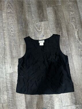 croft & barrow Black V-Neck Sleeveless Camisole